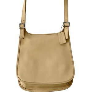 VINTAGE COACH 9135 Hippie Flap Purse Slim Leather Crossbody Bag